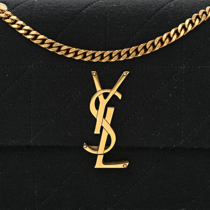 Saint Laurent Jersey Wool Patchwork Monogram Medium Jamie Black 9 of 11