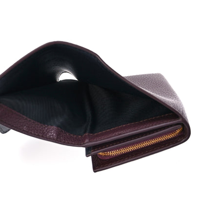Mulberry Small Classic Grain Small Plaque French Purse Wallet Oxblood 6 of 12