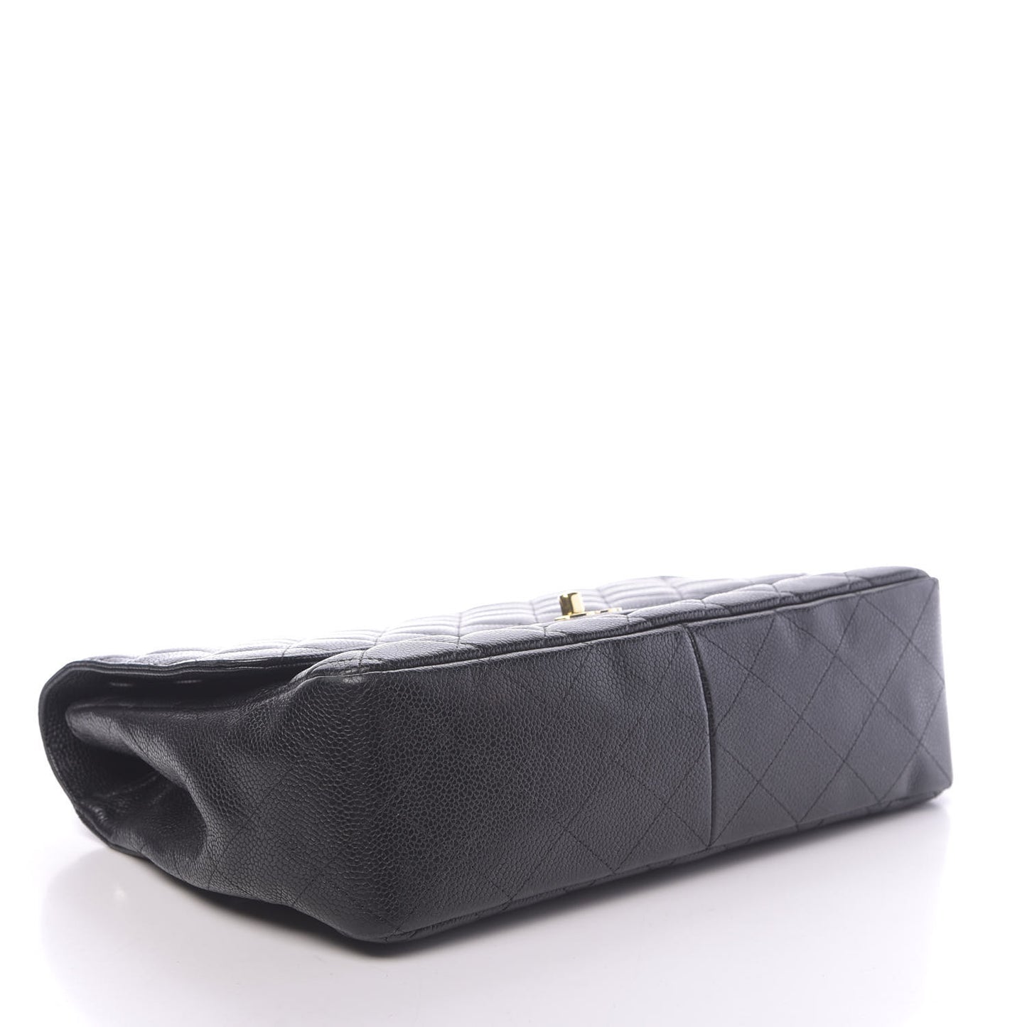 Caviar Quilted Jumbo Single Flap Black