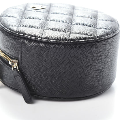 Chanel Caviar Quilted Round Clutch With Chain Black 8 of 9