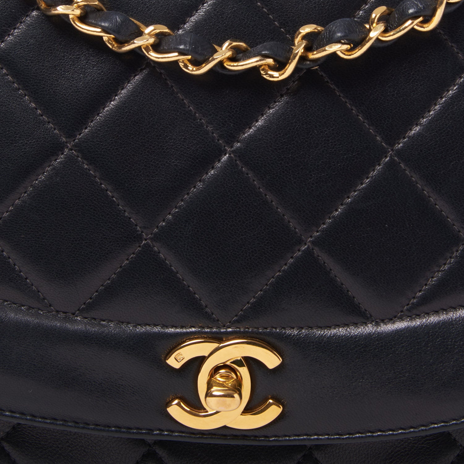 Chanel Lambskin Quilted Medium Single Flap Black 7 of 9