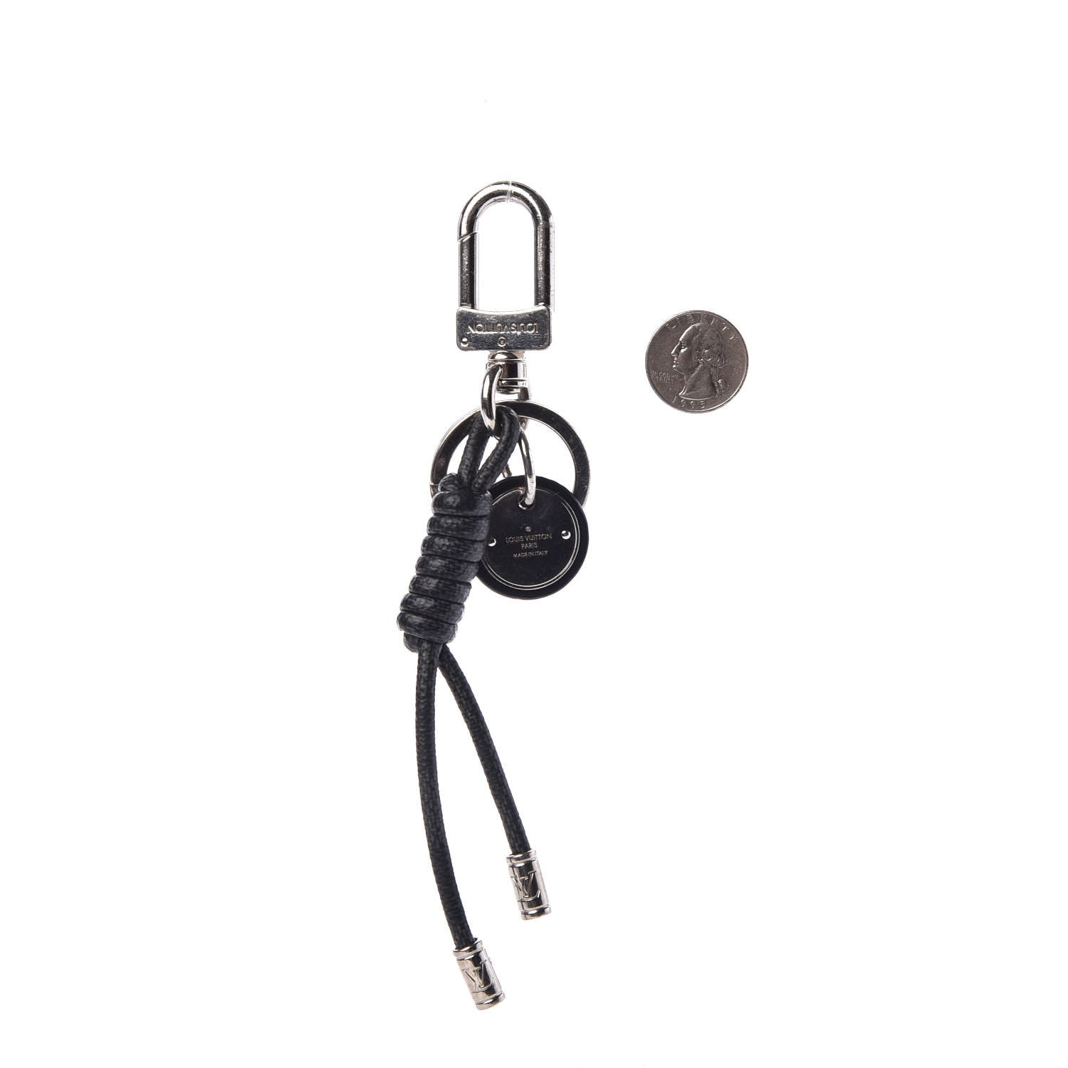Louis Vuitton Leather Rope Key Holder Black 2 of 2