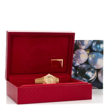 Rolex 18K Yellow Gold 26mm Datejust President Watch Champagne 79178 2 of 5
