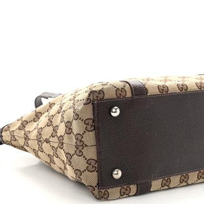 Gucci Monogram Medium Abbey Tote Dark Brown 9 of 10