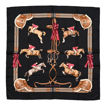 Hermes Silk Jumping Scarf 90 1 of 5