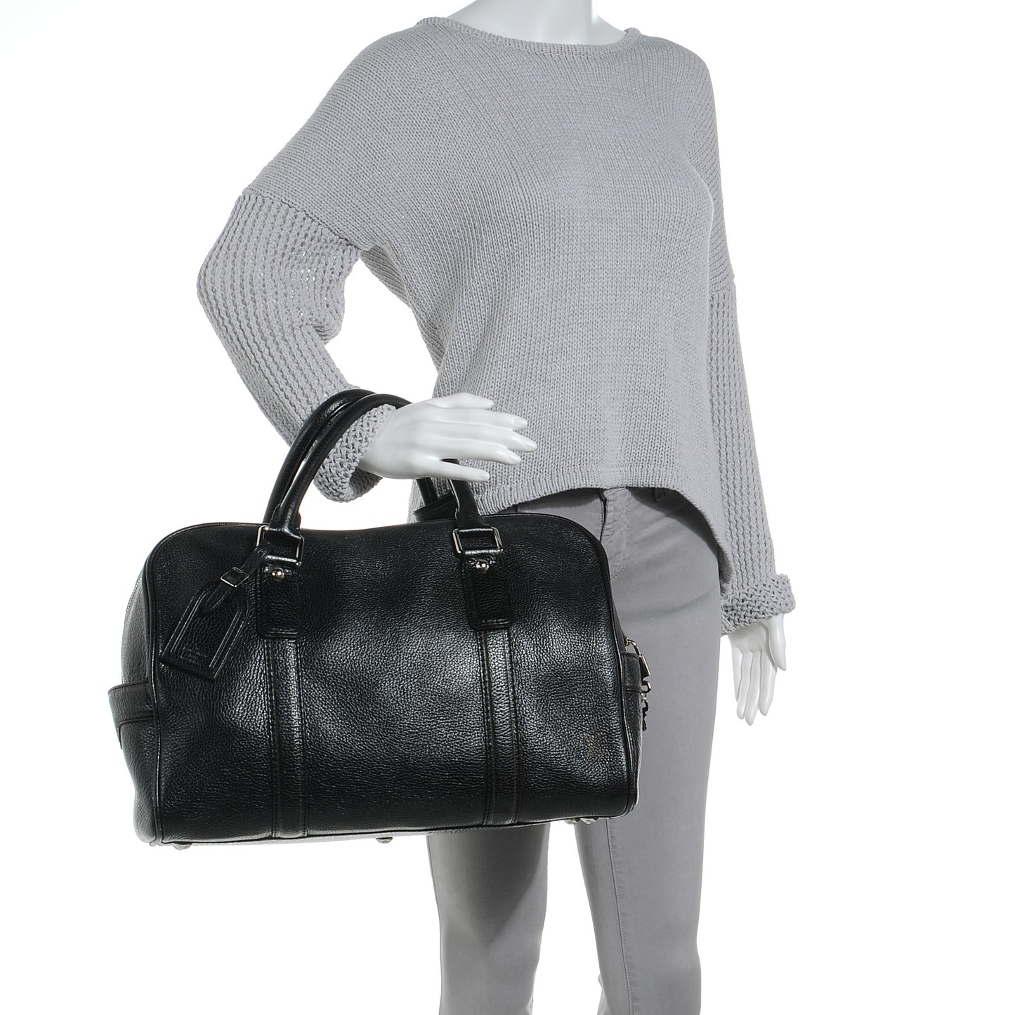 Tobago Calfskin Carryall Black