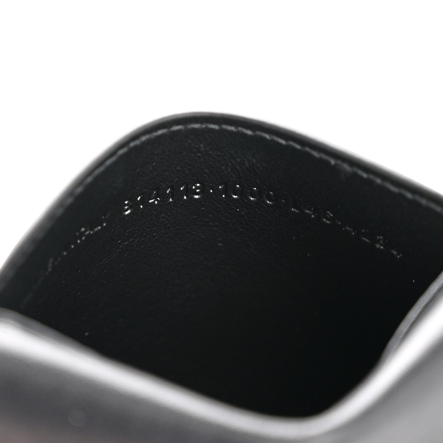 Natural Smooth Calfskin Rodeo Flap Wallet Black