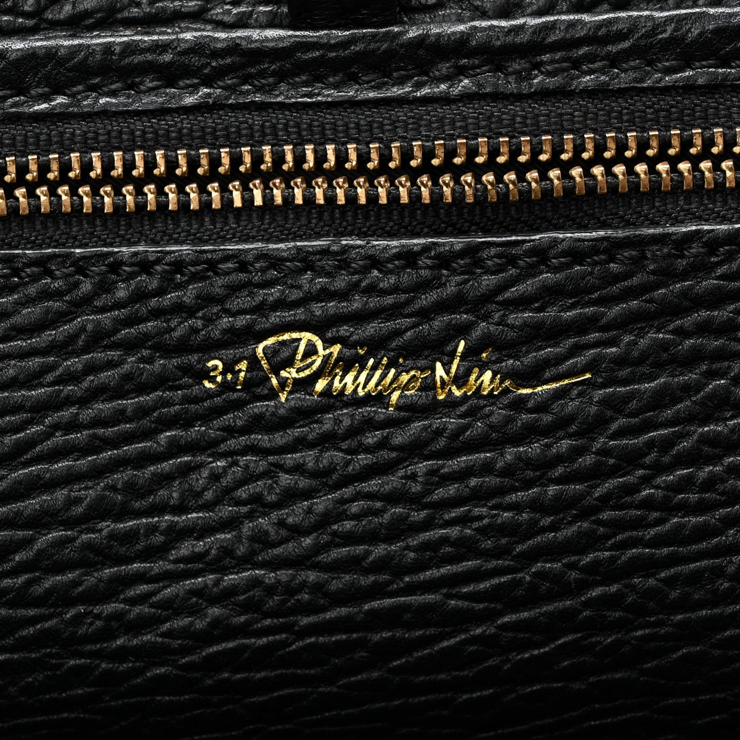 Textured Calfskin Large Pashli Satchel Black