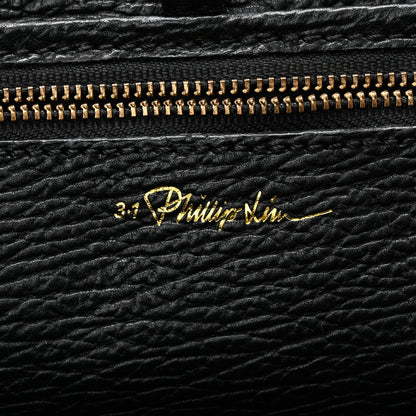 3.1 Phillip Lim Textured Calfskin Large Pashli Satchel Black 6 of 12
