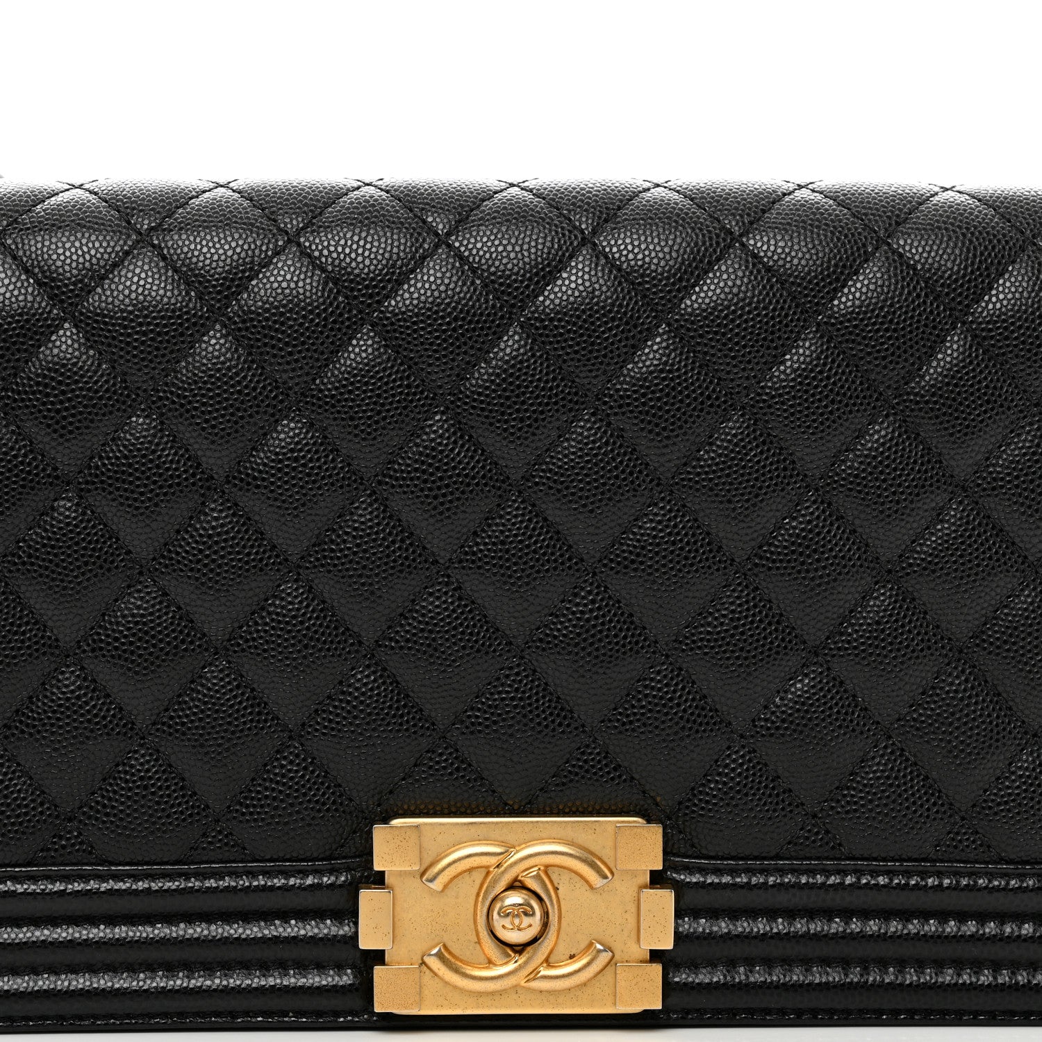 Chanel Caviar Quilted Boy Clutch With Removable Chain Black 5 of 10