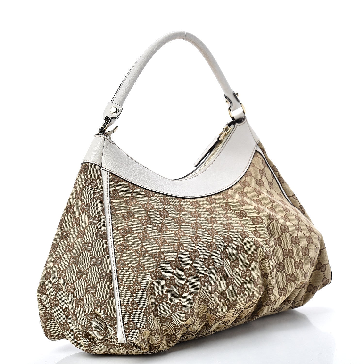 Gucci Monogram Large D Gold Hobo Off White 2 of 14