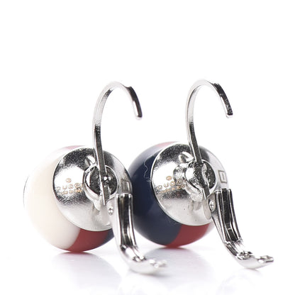 Gucci Resin Web Earrings Red Blue White 5 of 8