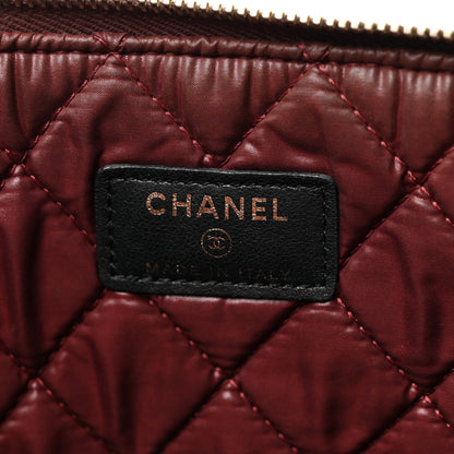 Chanel Lambskin Quilted Large Cosmetic Case Black 6 of 7