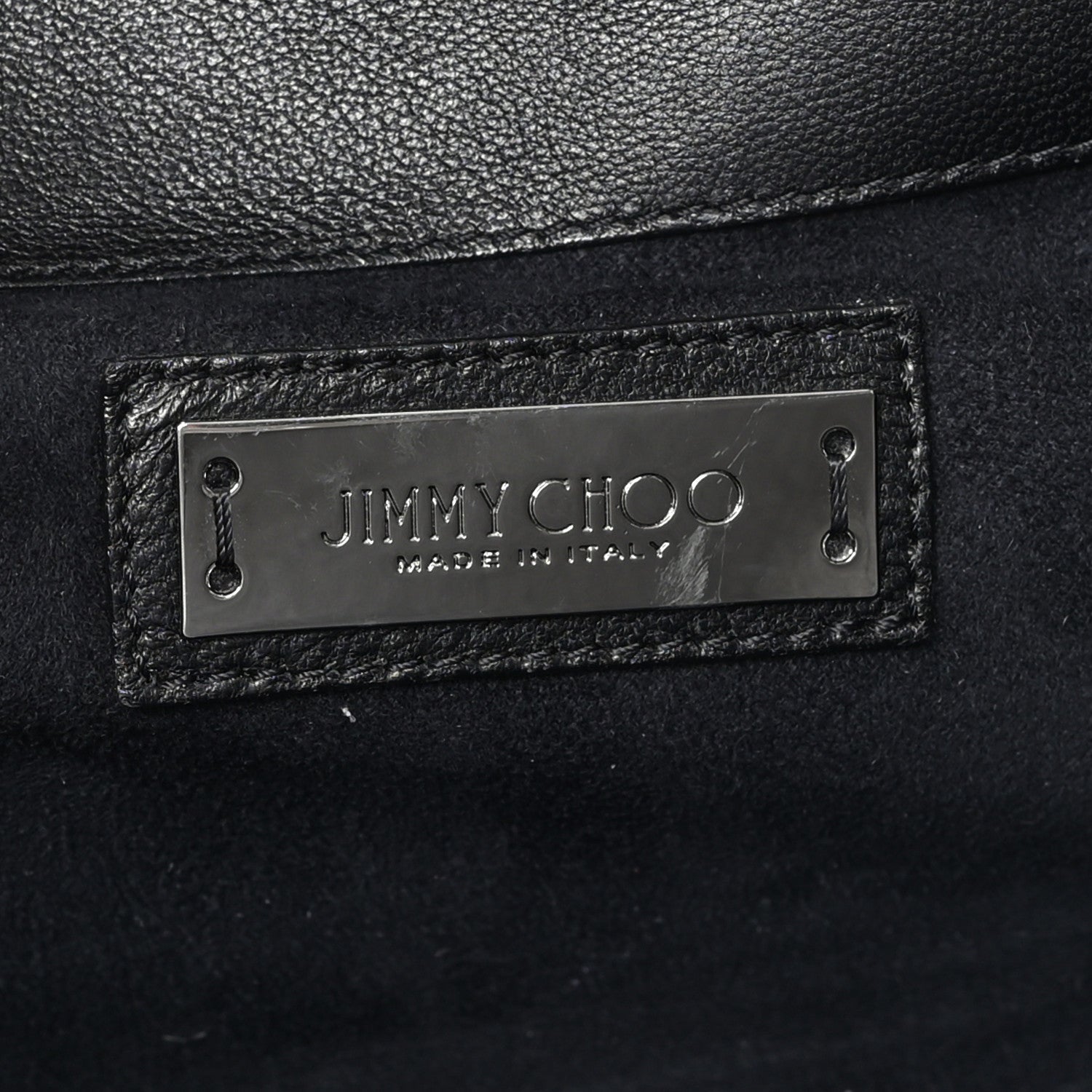 Jimmy Choo Crocodile Embossed Calfskin Riley Tote Black 6 of 10