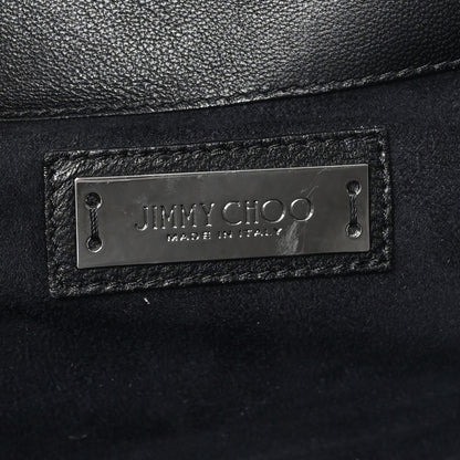 Jimmy Choo Crocodile Embossed Calfskin Riley Tote Black 6 of 10