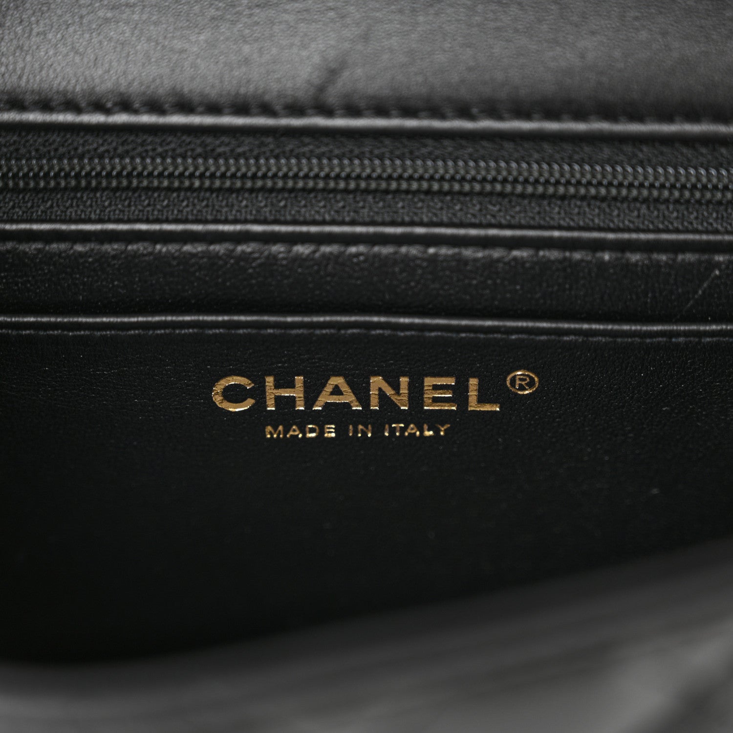 Chanel Lambskin Quilted Mini Top Handle Rectangular Flap Black 6 of 11