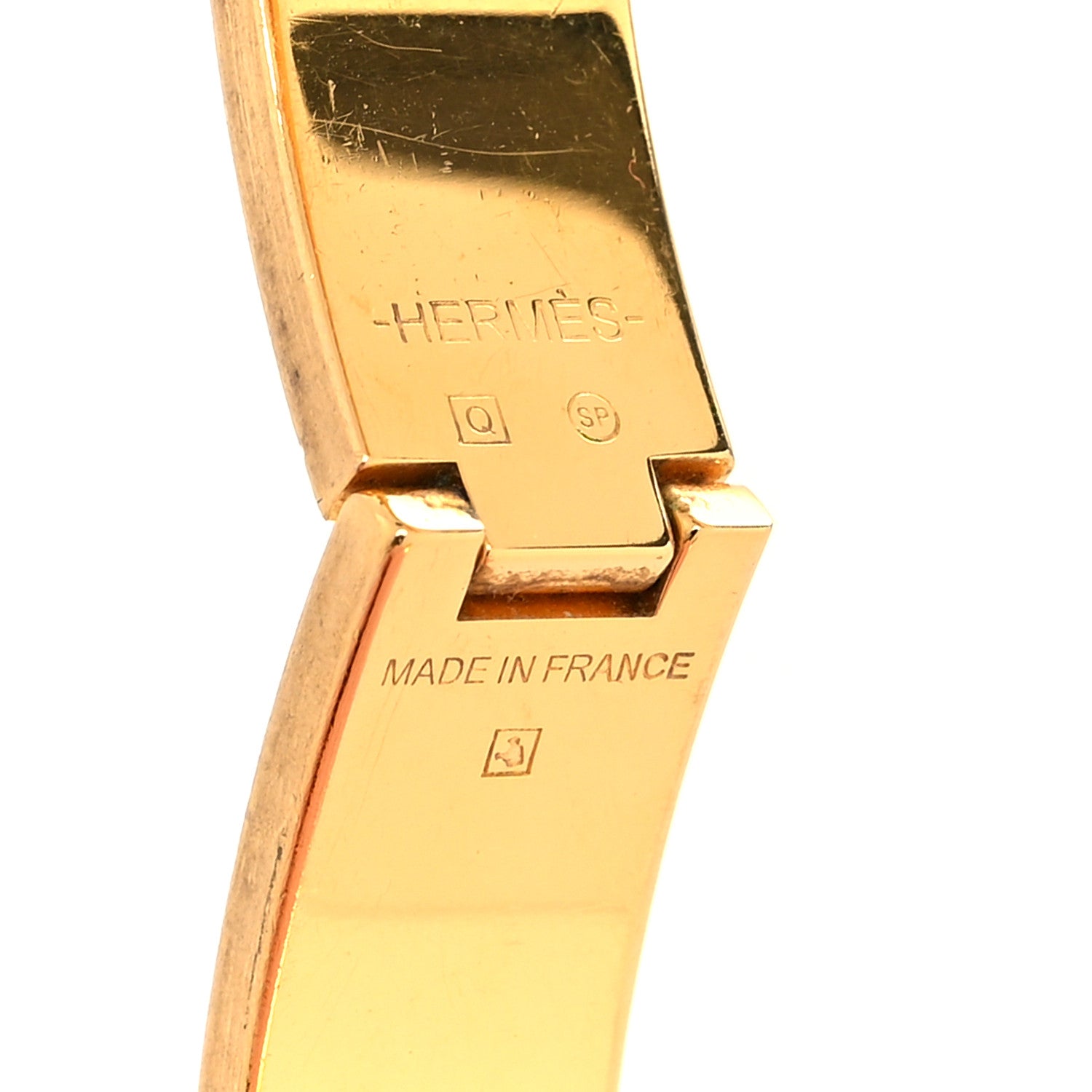 Hermes Enamel Narrow Clic Clac H Bracelet GM Orange 5 of 5