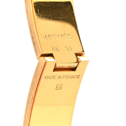 Hermes Enamel Narrow Clic Clac H Bracelet GM Orange 5 of 5