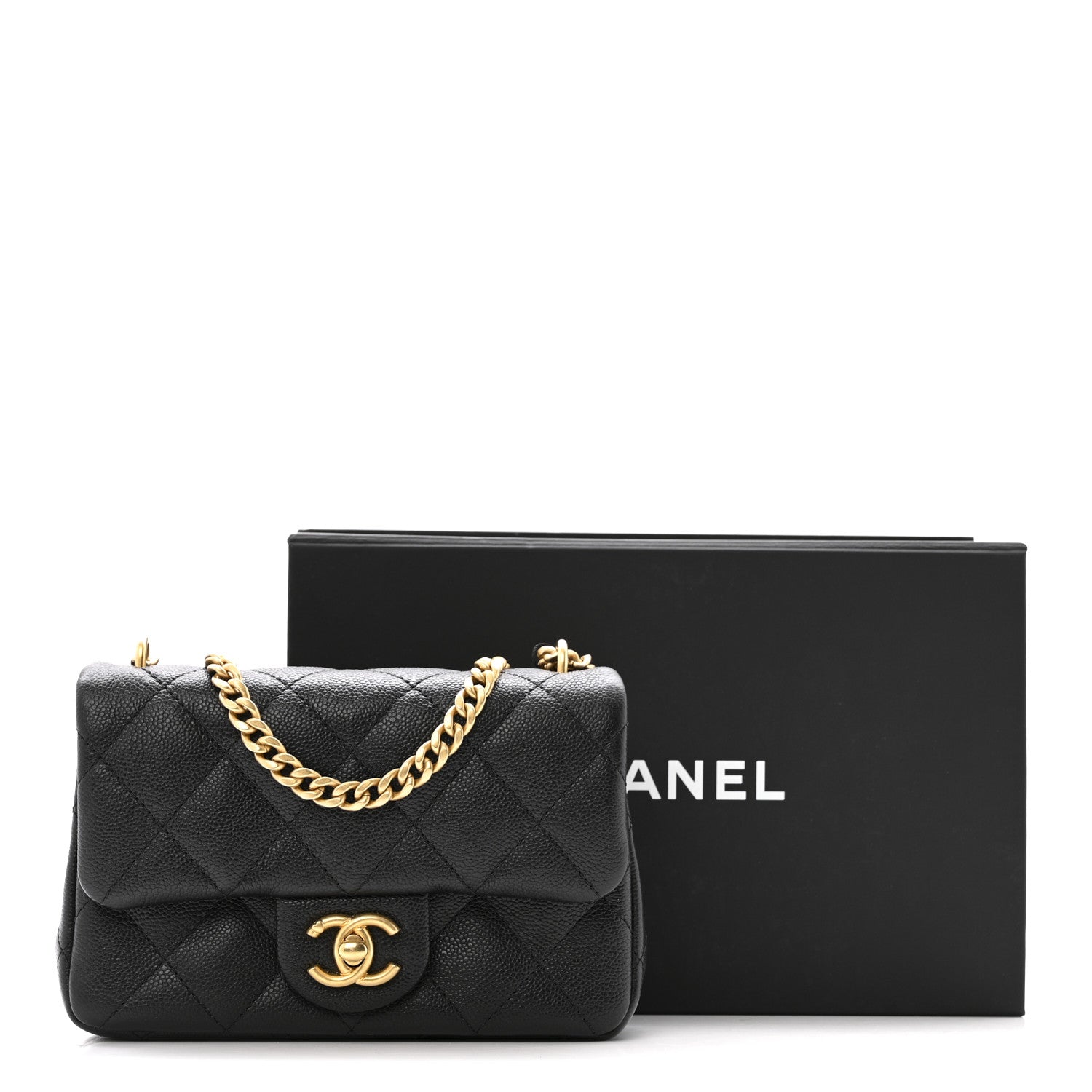 Chanel Caviar Quilted Mini Sweetheart Rectangular Flap Black 11 of 11