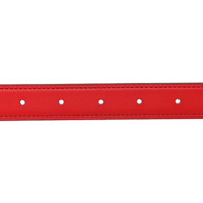Hermes Epsom Swift 24mm Constance Belt 80 32 Rouge Casaque Black 3 of 6
