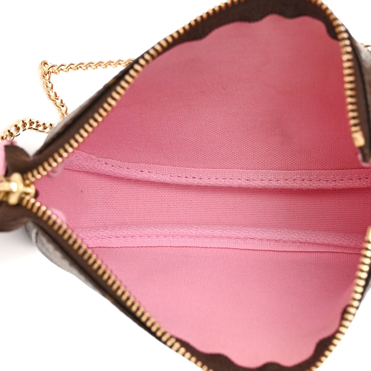 Monogram 2022 Christmas Animation Paris Mini Pochette Accessories Pink