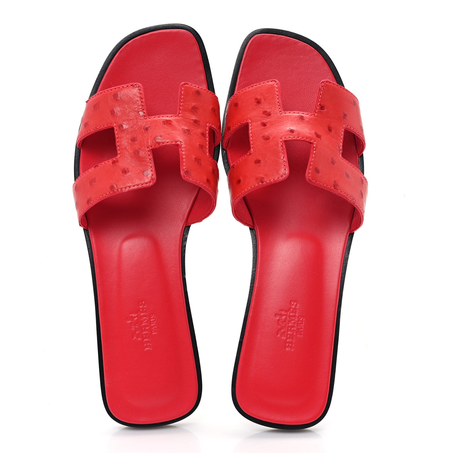 Ostrich Oran Sandals 38 Rose Cotinga