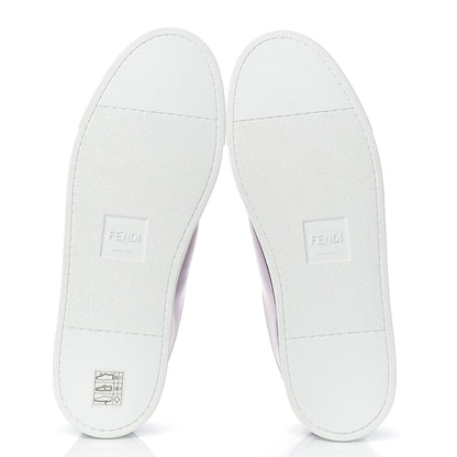 Fendi X JOSHUA VIDES Nappa Rockoclick Slip On Sneakers 38.5 Pink Xiloph White Black 5 of 9