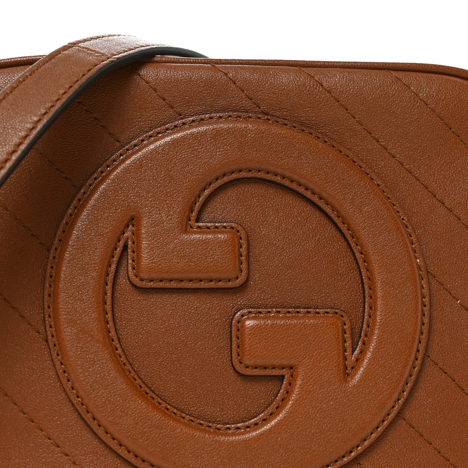 Gucci Sakai Be Green Calfskin Diagonal Stitched Small Blondie Shoulder Bag Cuir 8 of 10