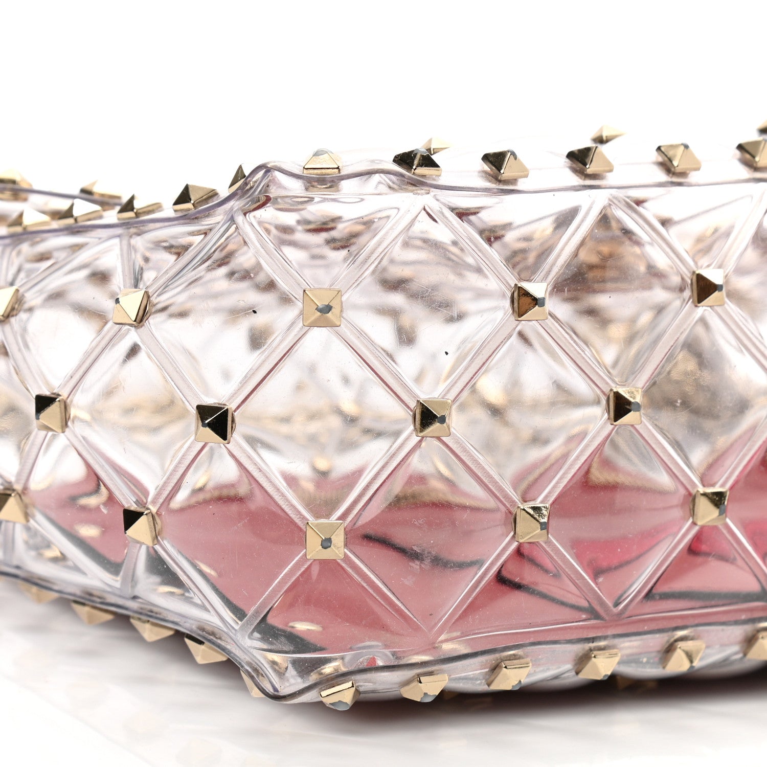 Valentino Garavani PVC Medium Rockstud Spike Shoulder Bag 8 of 9