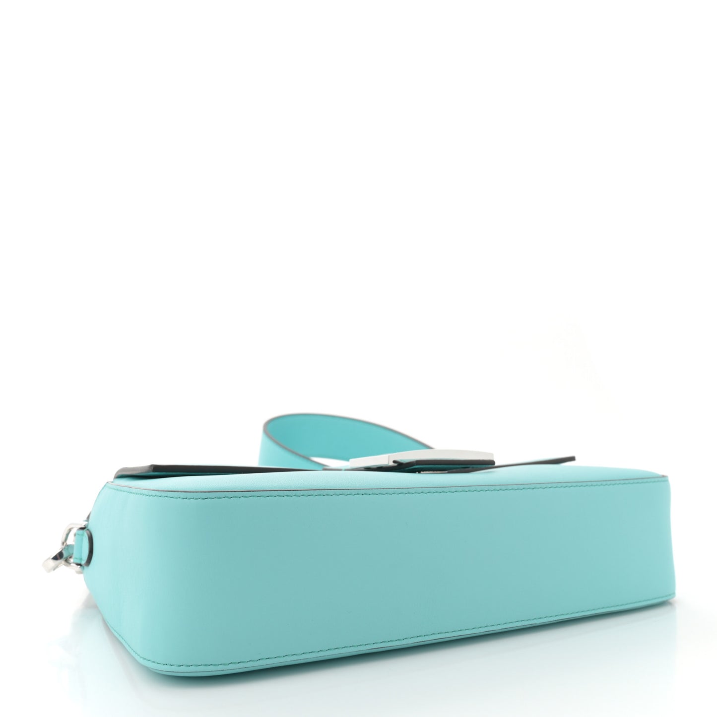 X TIFFANY Nappa Silver Baguette Blue Tiffany Silver