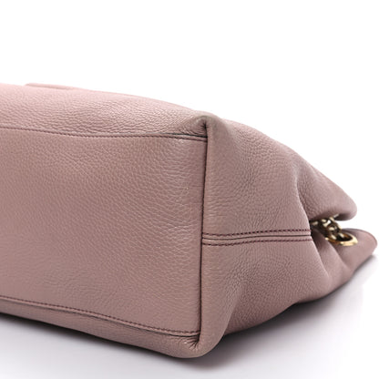 Gucci Pebbled Calfskin Medium Soho Chain Shoulder Bag Dark Cipria 9 of 9