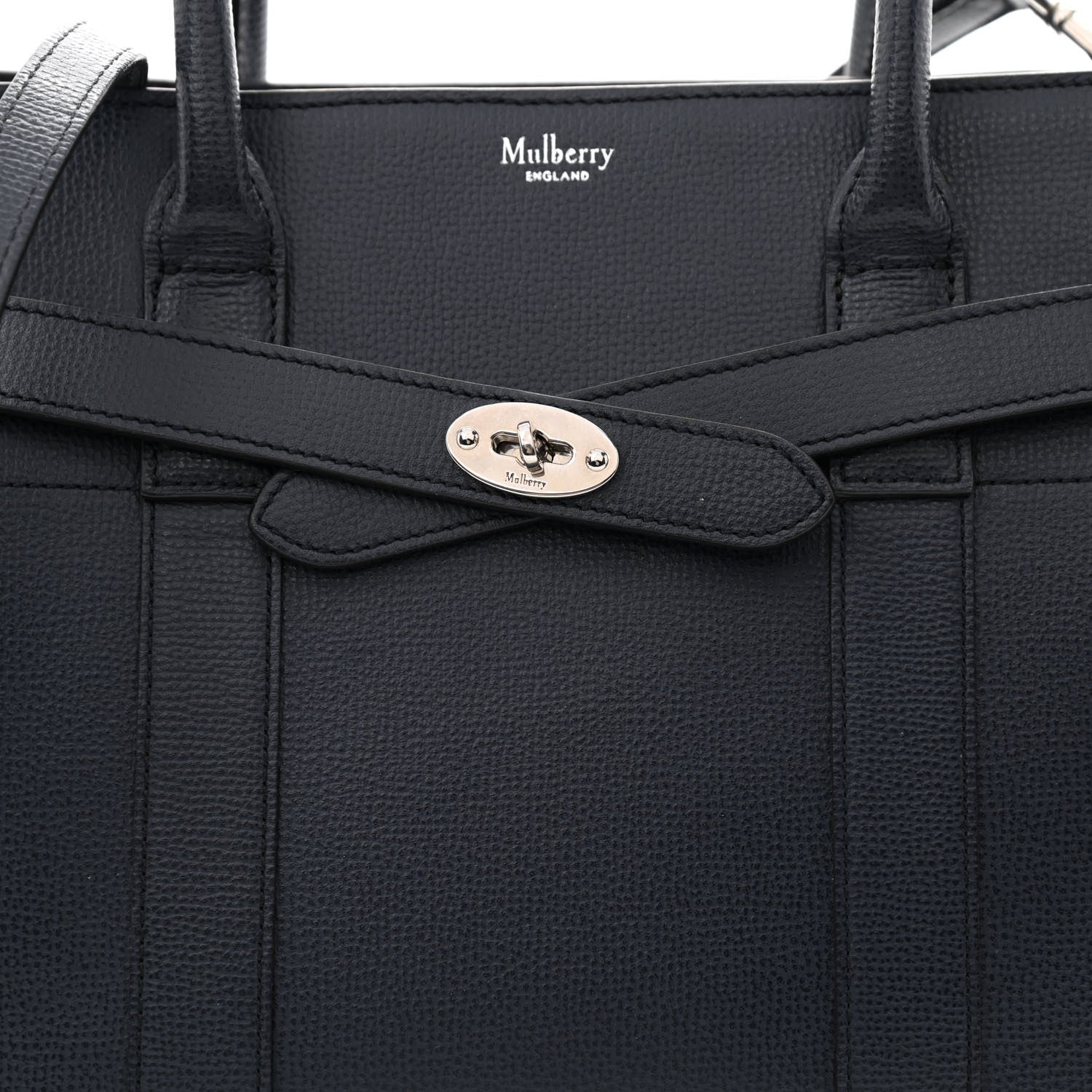 Mulberry Small Classic Grain Small Zipped Bayswater Pale Navy 8 of 13
