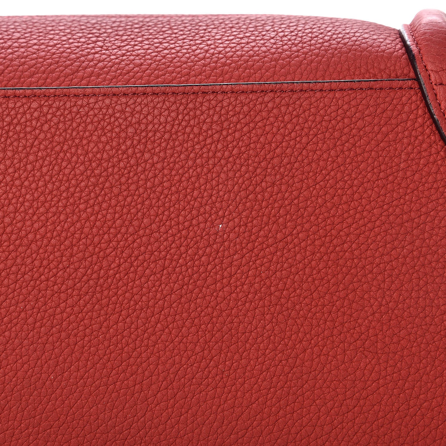 Celine Drummed Calfskin Mini Luggage Coquelicot 14 of 16
