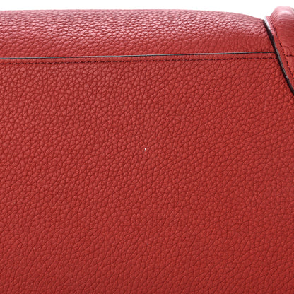 Celine Drummed Calfskin Mini Luggage Coquelicot 14 of 16