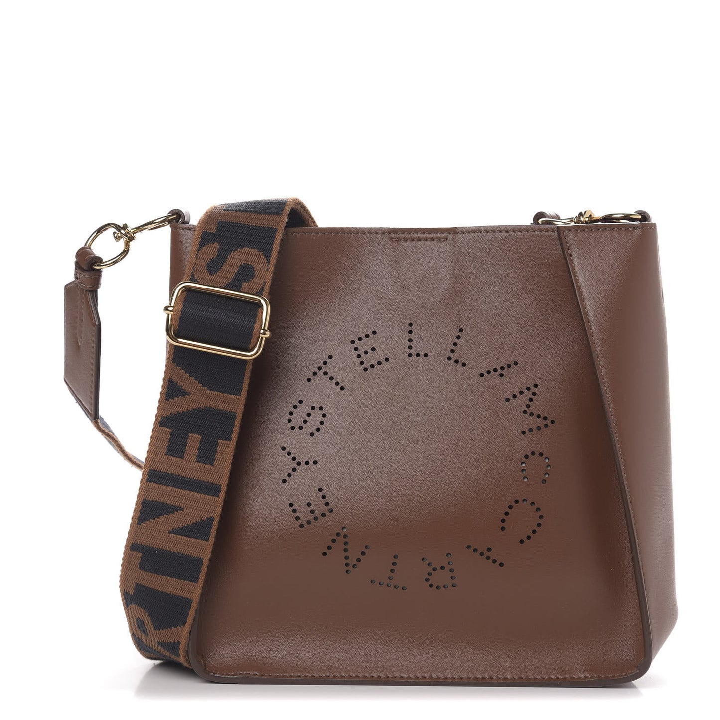 Eco Alter Nappa Perforated Logo Tiny Crossbody Cinnamon