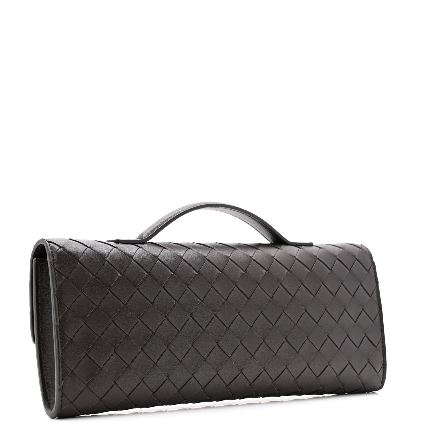 Bottega Veneta Nappa Intrecciato Long Andiamo Top Handle Clutch Fondant 3 of 9