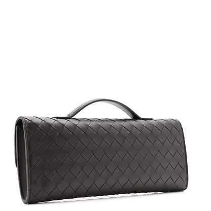 Bottega Veneta Nappa Intrecciato Long Andiamo Top Handle Clutch Fondant 3 of 9