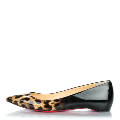 Christian Louboutin Patent Degrade Leopard Pigalle Follies Flats 39 Leopard Black 1 of 8