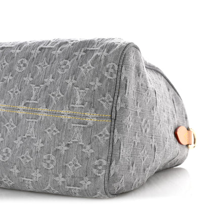 Louis Vuitton Monogram Denim Speedy Soft 30 Washed Gray 9 of 11