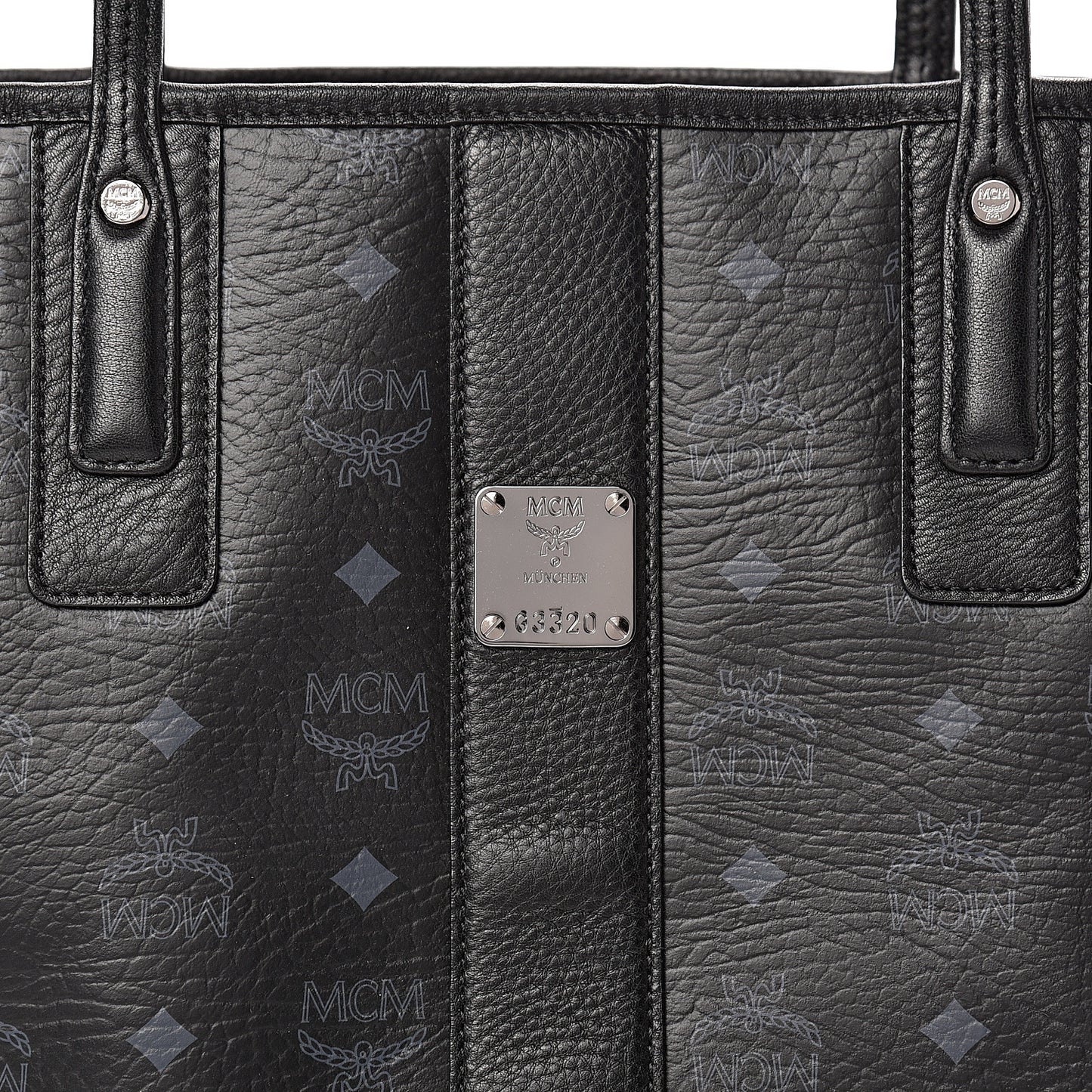 Visetos Medium Liz Reversible Shopper Tote Black