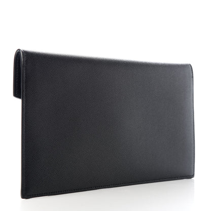 Saint Laurent Grain De Poudre Uptown Pouch Black 3 of 8