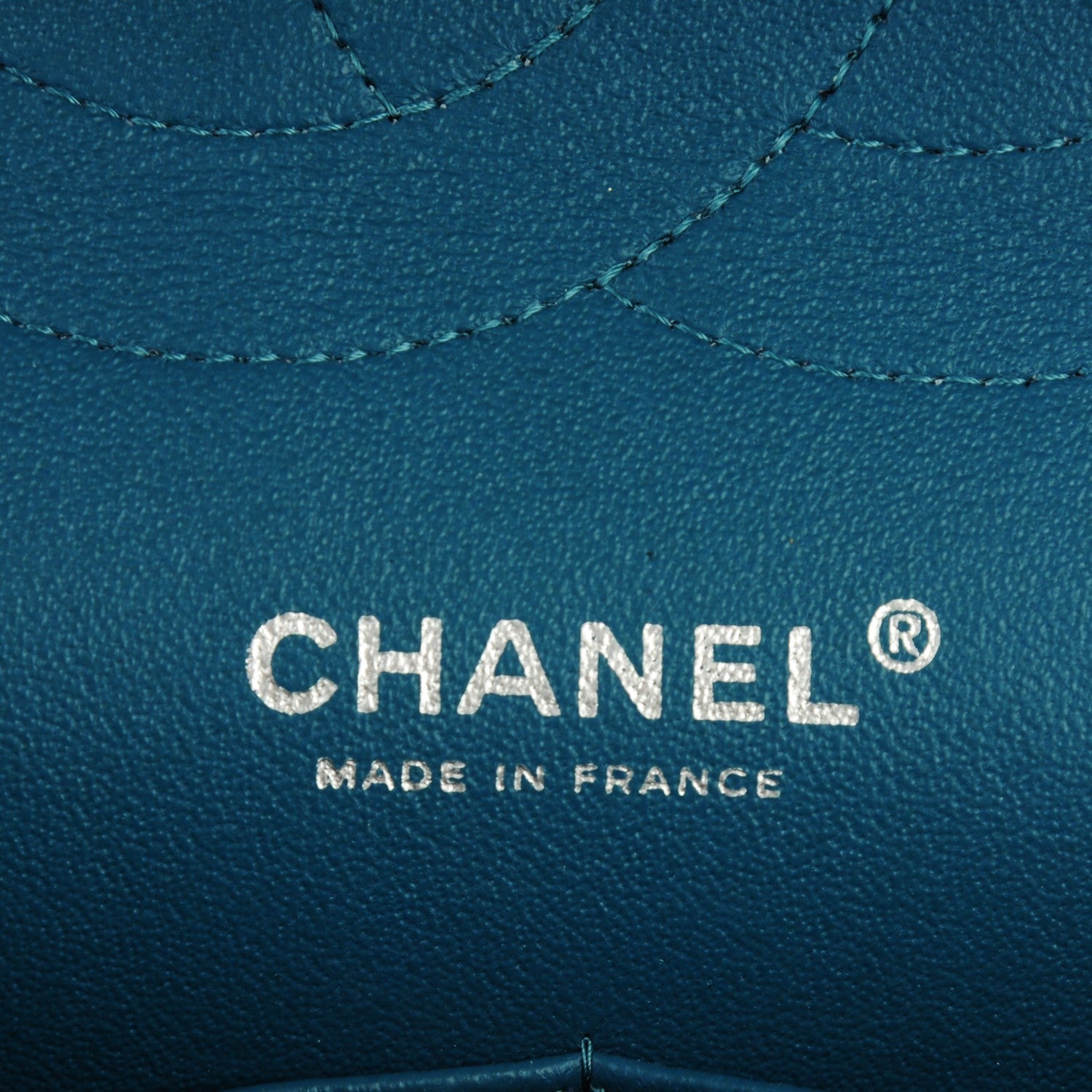 Chanel Lambskin Quilted Jumbo Double Flap Turquoise 6 of 7
