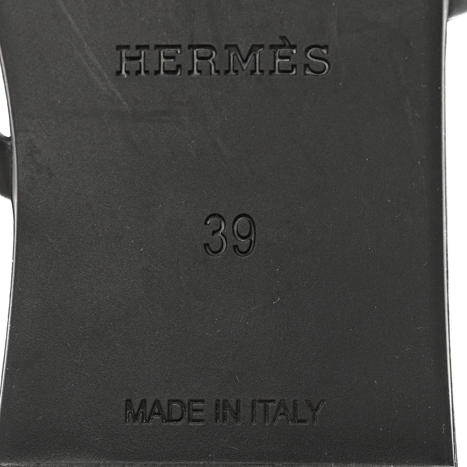 Hermes Rubber Chaine d'Ancre Rivage Sandals 39 Black 7 of 12