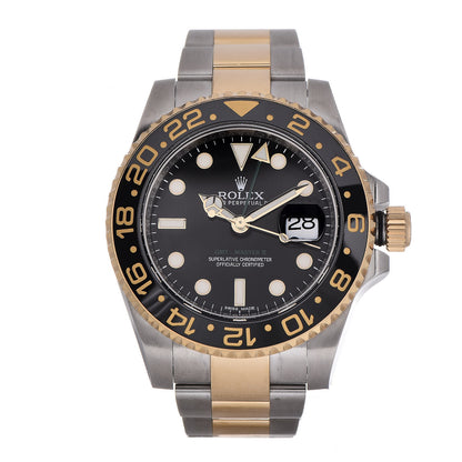 Rolex Stainless Steel 18K Yellow Gold 40mm GMT-Master II Oyster Perpetual Date Watch 116713LN 1 of 8