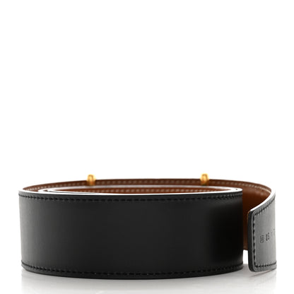 Hermes Box Swift 32mm Idem Belt 85/34 Black Gold 2 of 7