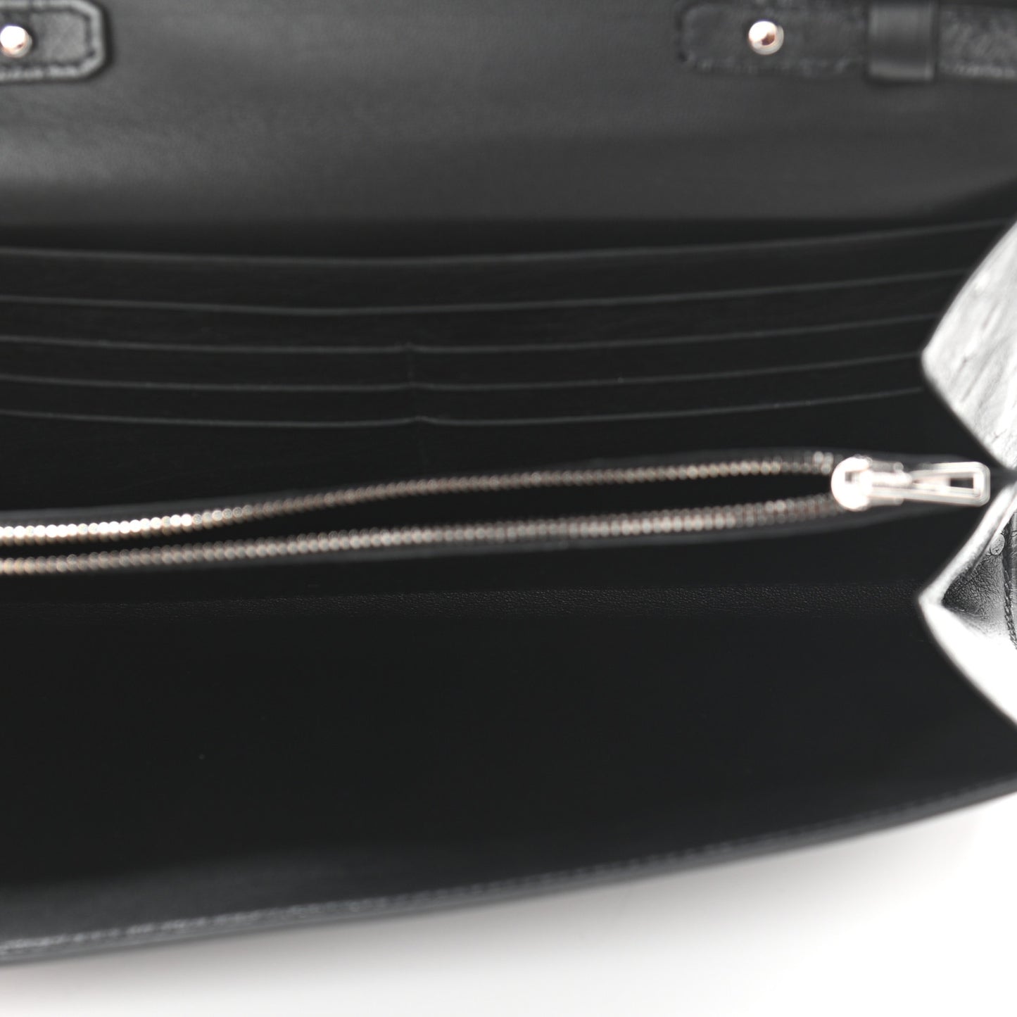 Ostrich Constance Long Wallet To Go Black