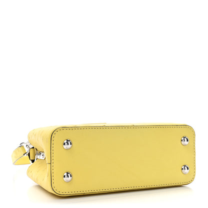 Louis Vuitton Ostrich Capucines Mini Yellow 4 of 11