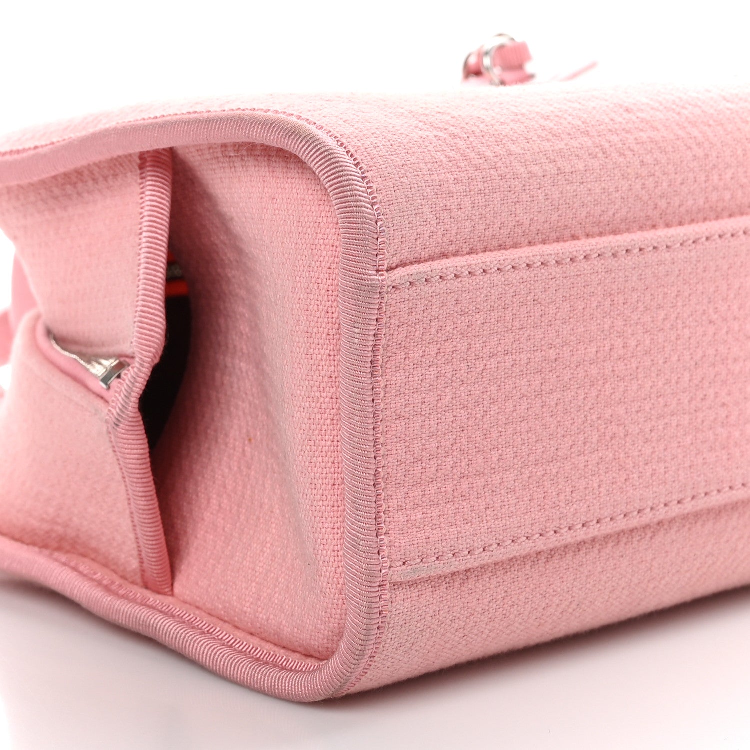 Chanel Canvas Deauville Small Bowling Bag Pink 8 of 10