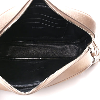 Saint Laurent Grain De Poudre Matelasse Monogram Mini Lou Camera Bag Pale Blush 5 of 10
