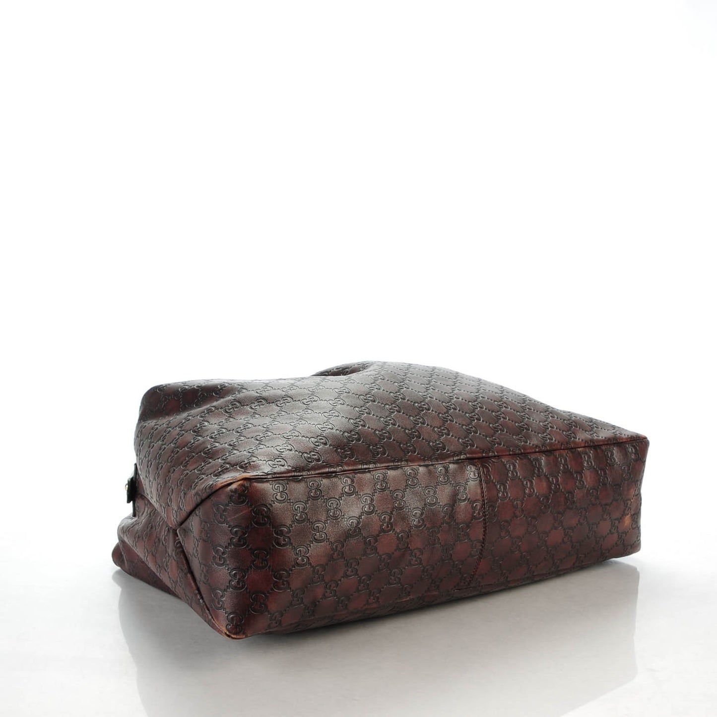 Guccissima Large Horsebit Chain Hobo Chocolate
